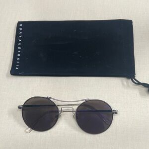 Betsey Johnson Black Round Glasses